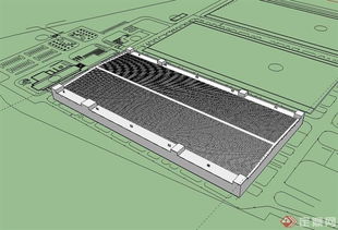 現代風格電子元件廠房設計 基于SU模型的電子元器件生產線規劃與美學融合
